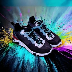 Nike React black with red, white, and blue accents size 8.5